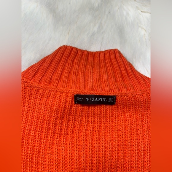 Zaful drop shoulder mock neck sweater size S - Picture 5 of 8